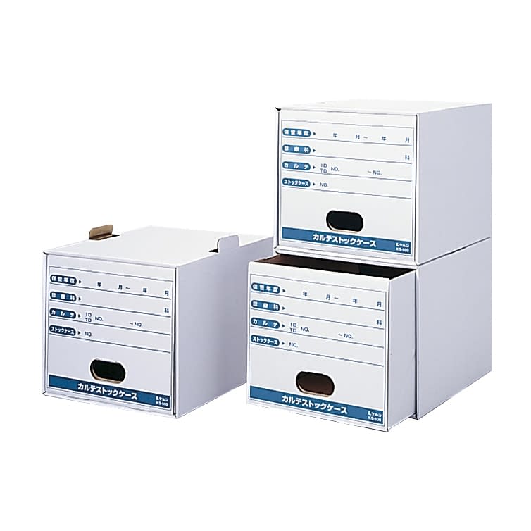 カルテストックケース カルテ保存箱 02-2903-00 ケルン KS-500