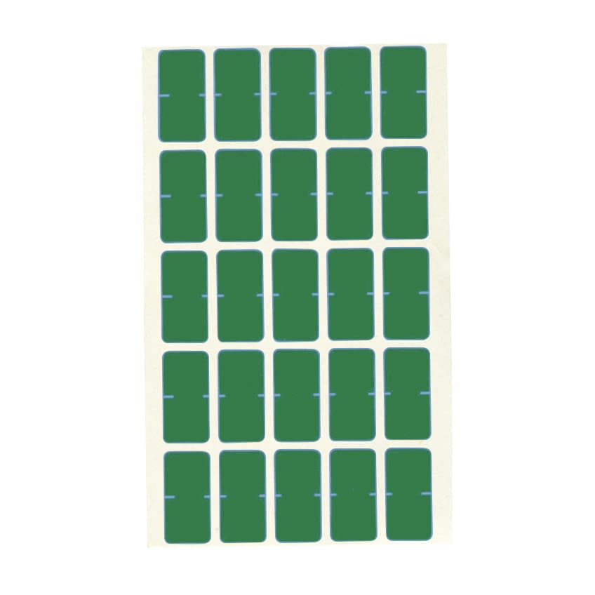 カルテナンバーラベル 02-2895-0311 緑(G) ケルン KS-756(15X30MM)250イリ