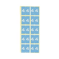 カルテナンバーラベル 02-2895-0004 番号指定:4 ケルン KS-760(30X30MM)100イリ