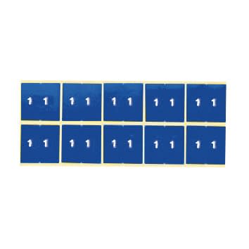 カルテナンバーラベル 02-2895-0101 番号指定:1 ケルン KS-761(50X50MM)100イリ