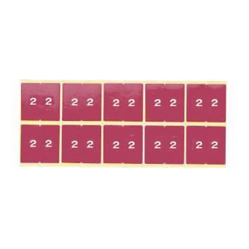 カルテナンバーラベル 02-2895-0102 番号指定:2 ケルン KS-761(50X50MM)100イリ