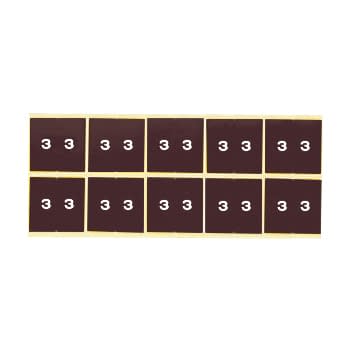 カルテナンバーラベル 02-2895-0103 番号指定:3 ケルン KS-761(50X50MM)100イリ