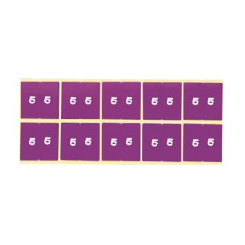 カルテナンバーラベル 02-2895-0105 番号指定:5 ケルン KS-761(50X50MM)100イリ