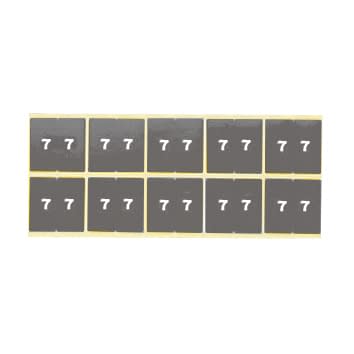 カルテナンバーラベル 02-2895-0107 番号指定:7 ケルン KS-761(50X50MM)100イリ