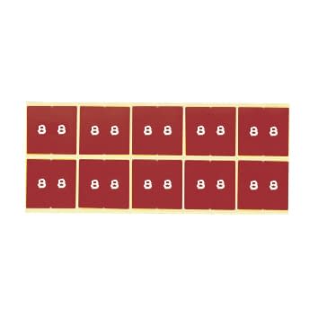 カルテナンバーラベル 02-2895-0108 番号指定:8 ケルン KS-761(50X50MM)100イリ