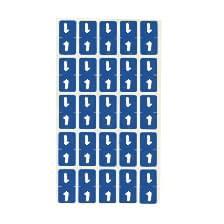 カルテナンバーラベル 02-2895-0201 番号指定：1 ケルン KS-763(30X15MM)250イリ