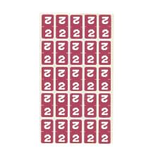 カルテナンバーラベル 02-2895-0202 番号指定:2 ケルン KS-763(30X15MM)250イリ