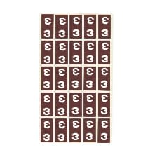 カルテナンバーラベル 02-2895-0203 番号指定：3 ケルン KS-763(30X15MM)250イリ