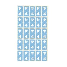 カルテナンバーラベル 02-2895-0204 番号指定：4 ケルン KS-763(30X15MM)250イリ