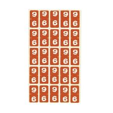 カルテナンバーラベル 02-2895-0206 番号指定：6 ケルン KS-763(30X15MM)250イリ