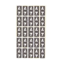 カルテナンバーラベル 02-2895-0207 番号指定:7 ケルン KS-763(30X15MM)250イリ