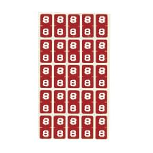 カルテナンバーラベル 02-2895-0208 番号指定:8 ケルン KS-763(30X15MM)250イリ