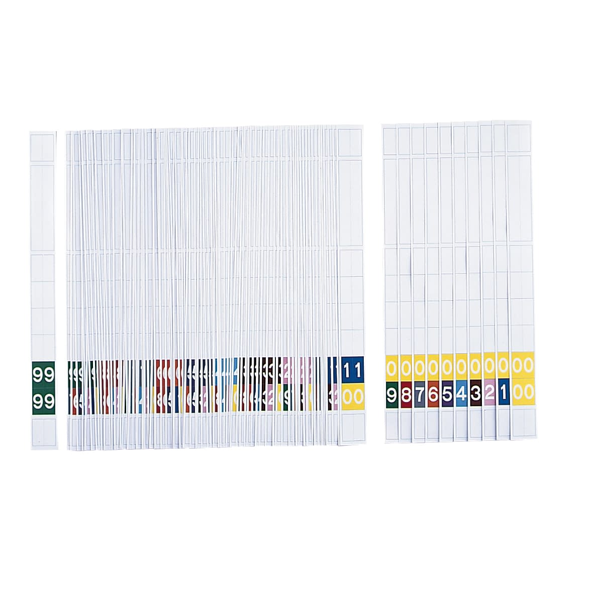 ラベルスティック(00～99各10枚 A4用(タテ保管用) 02-2896-10 ケルン KS-770(1000マイイリ)