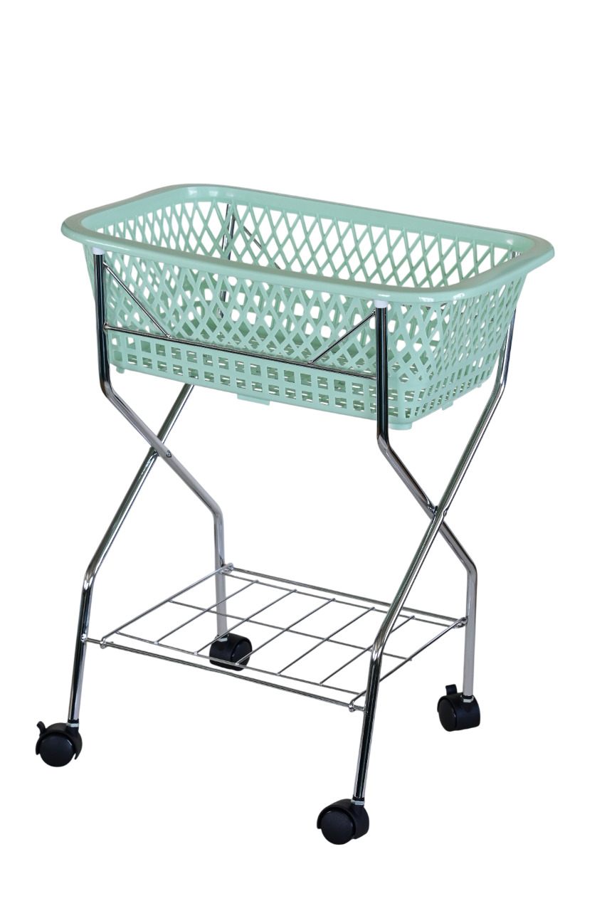 脱衣カゴ(棚・キャスター付) 三和化研工業 W500X360X630MM｜マツヨシ