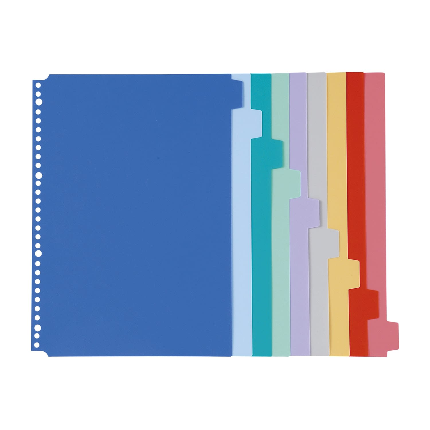 カラーインデックス(無地タイプ) A4/9山 カルテブック用品 01-2800-05 ケルン KB-014(A4/9ヤマ)30タケツ