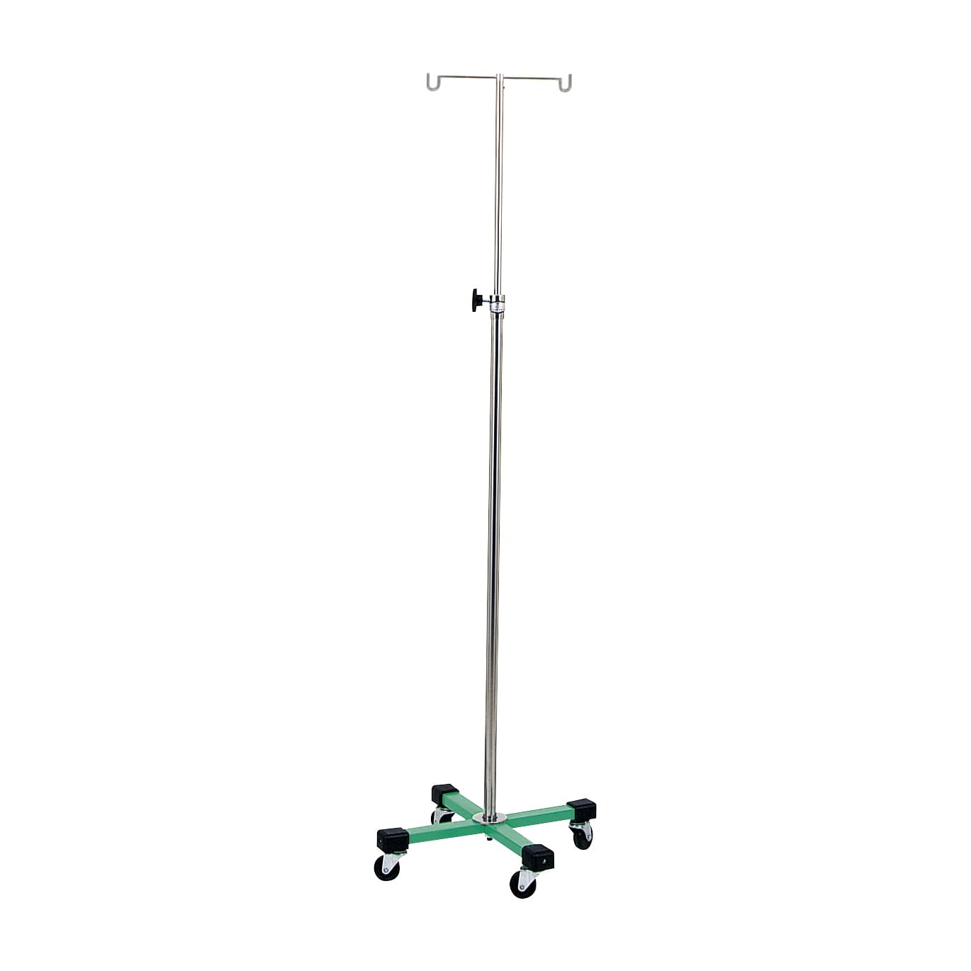 マツヨシカラーガートル台(4脚)緑 4脚 クッション付 IVスタンド 01-4825-01 MATSUYOSHI MY-165GN-B(クッションツキ)