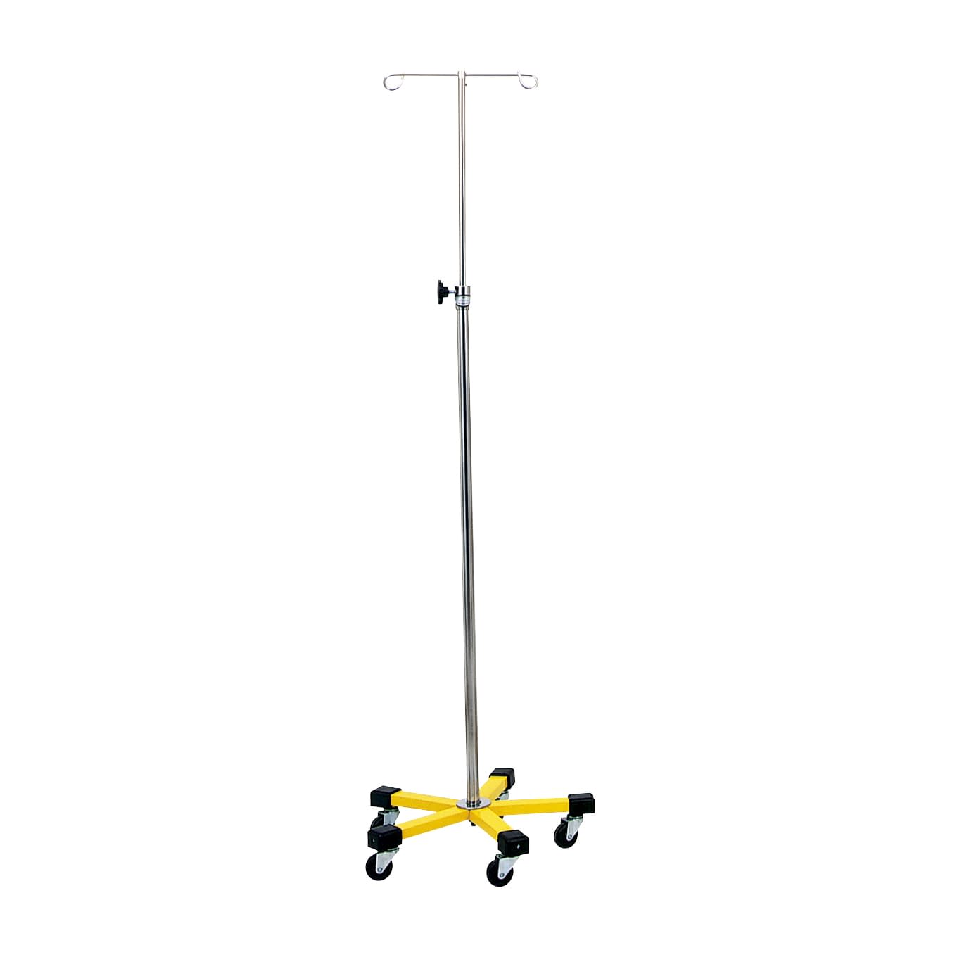 マツヨシカラーガートル台(5脚)黄 5脚 クッション付 IVスタンド 01-4840-09 MATSUYOSHI MY-155YN-A(クッションツキ)