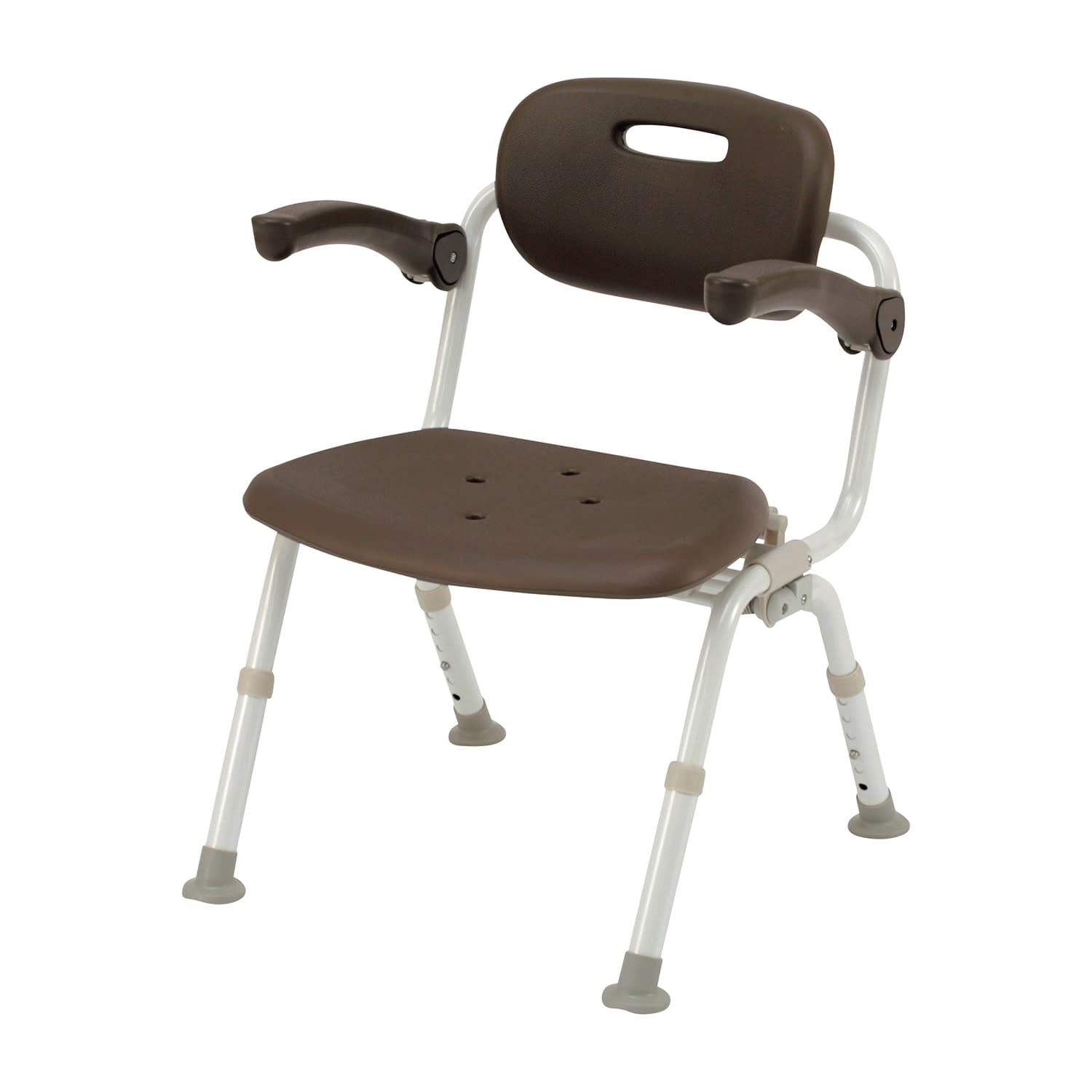 シャワーチェアワイドSP折りたたみN ワイドおりたたみN 25-4584-01 ユクリア PN-L41622BR(モカブラウン)