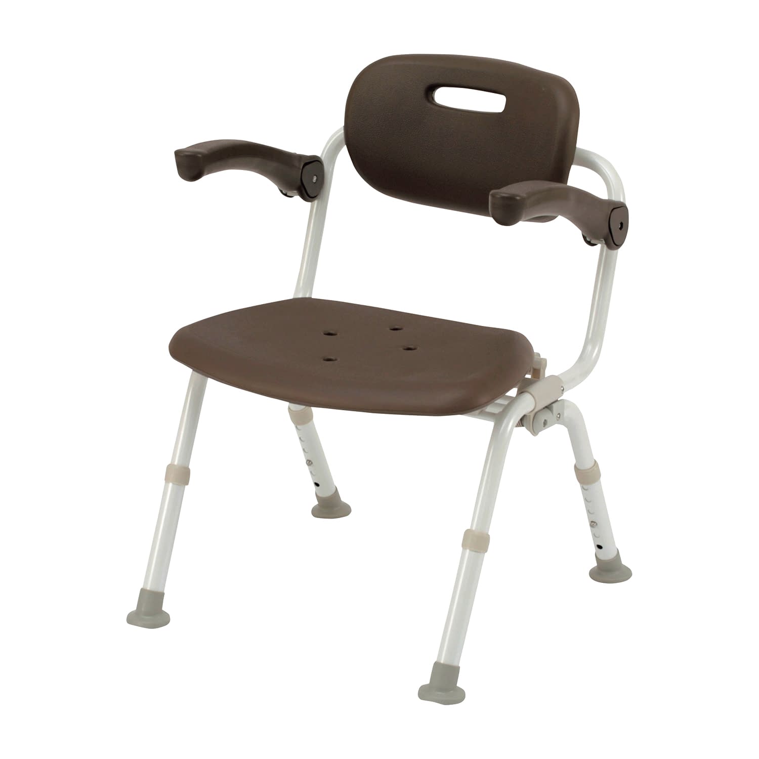 シャワーチェアワイドSPワンタ折りた 25-4581-01 ユクリア PN-L41522BR(モカブラウン)