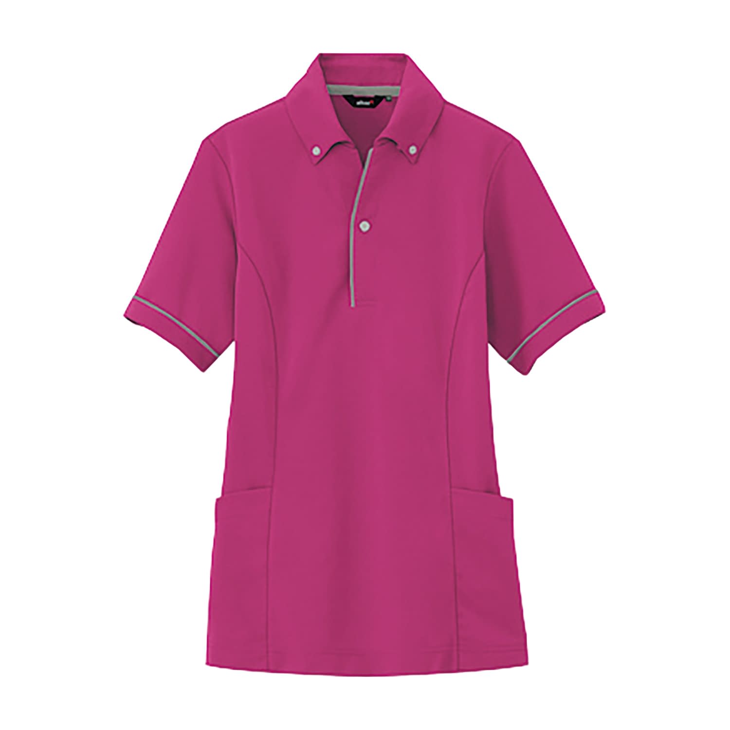 サイドポケット半袖ポロシャツ(兼用) 24-6532-0602 S アイトス 7668-139(ローズ)