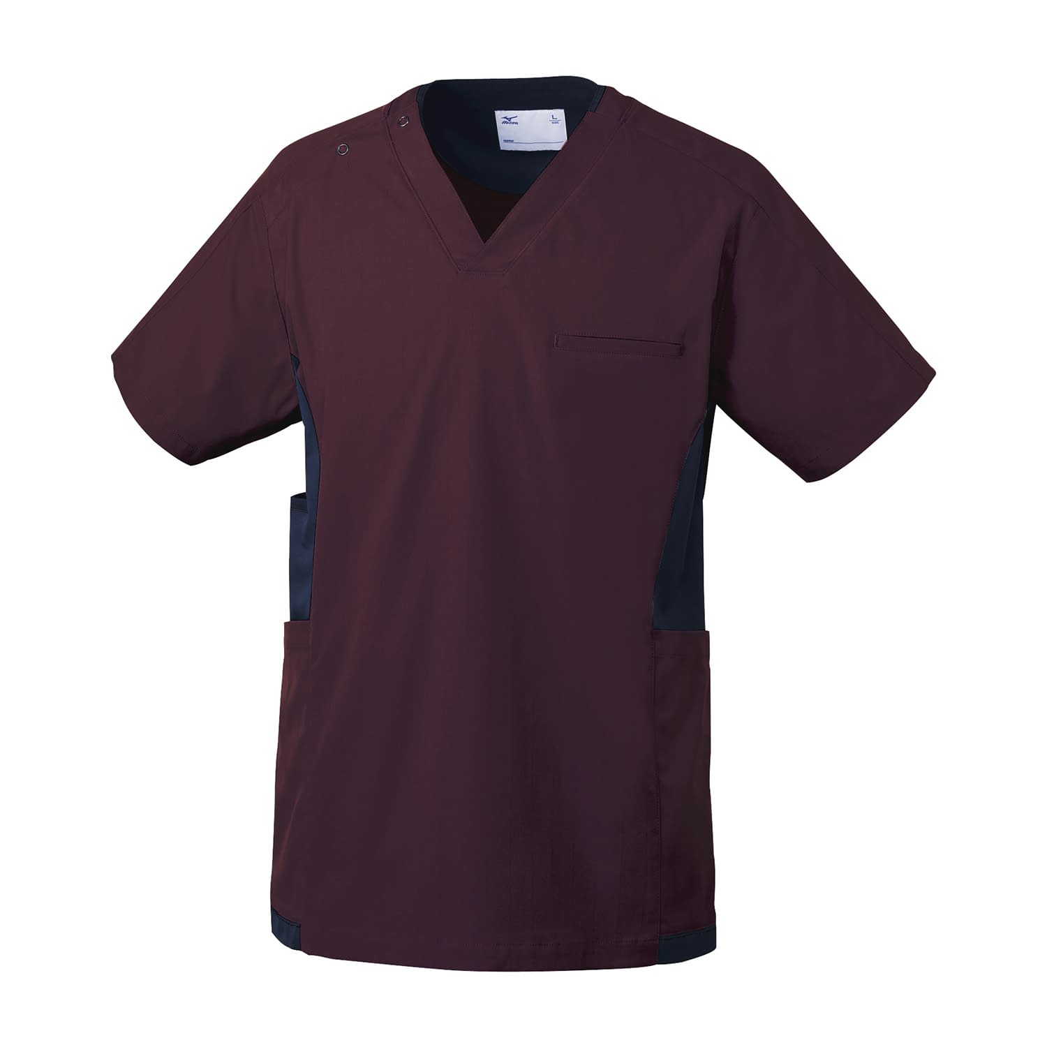 スクラブ(男女兼用) 25-2518-0303 M ミズノ MZ-0181-C29(ワイン)