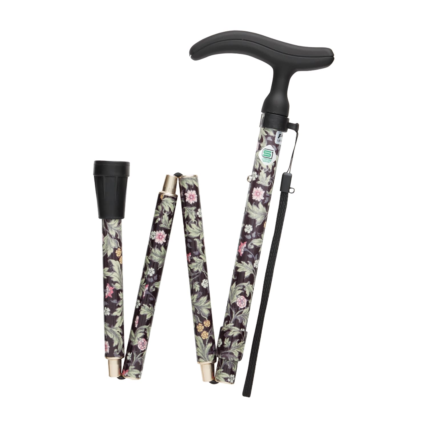 ステッキ アクティブグレース(折畳S 25-5709-03 フジホーム WB3759(ブラック)