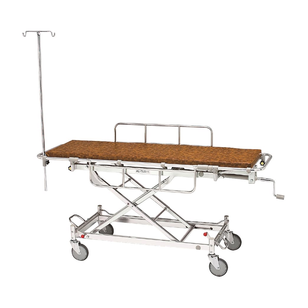 アルミ軽量ストレッチャー(ハイロー型 トータルロック 01-3660-00 松永製作所 AL-TUD-1