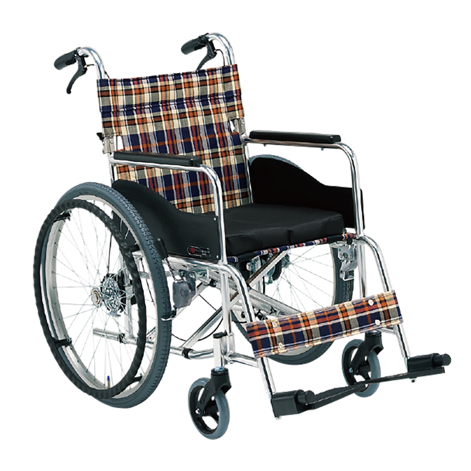 車いす 立ち止まり君(自走・アルミ) 背折れ 23-2524-0202 S－1 松永製作所 AR-201BT-420