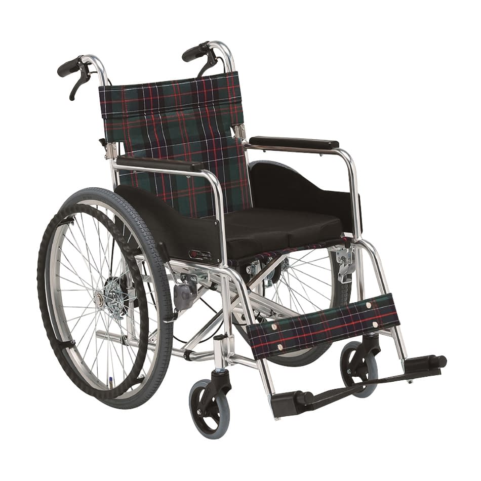 車いす 立ち止まり君(自走・アルミ) 背折れ 23-2524-0203 S－2 松永製作所 AR-201BT-420