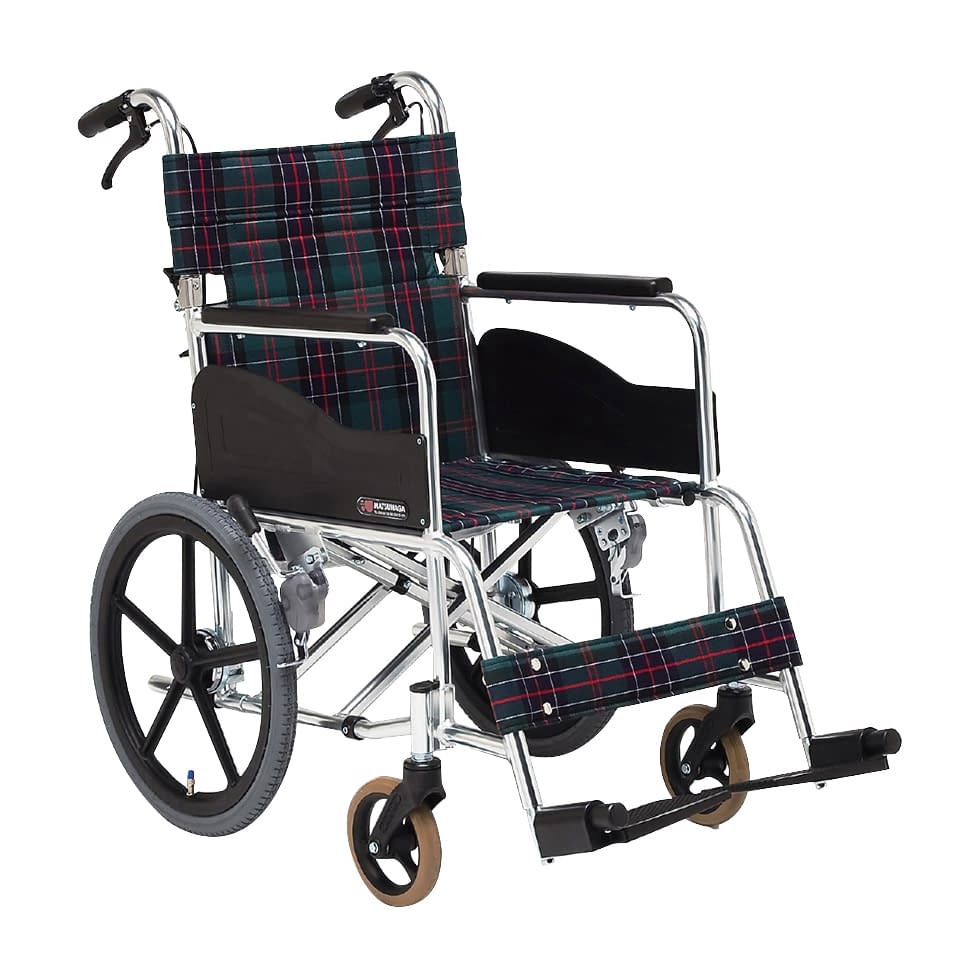 車いす(介助・アルミ)背折れ・低床 背折れ 20-5835-1003 S－2 松永製作所 AR-311-380