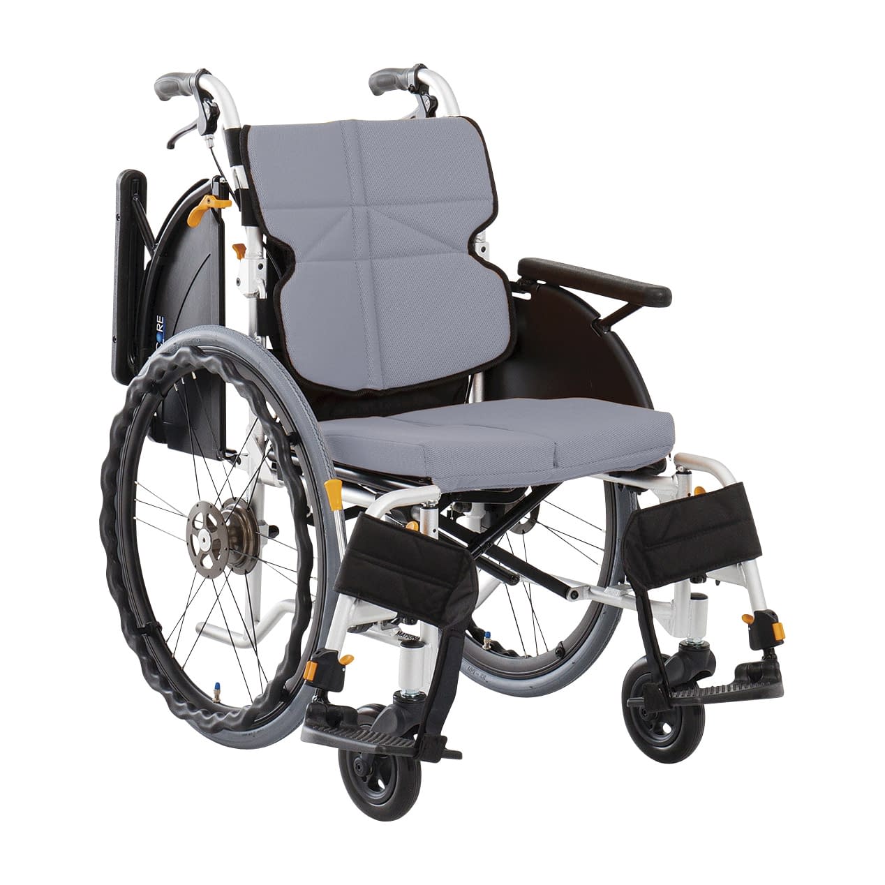 車いす ネクストコアマルチ(自走) 自走用 24-3069-0004 グレー 松永製作所 NEXT-31B(タキノウ)