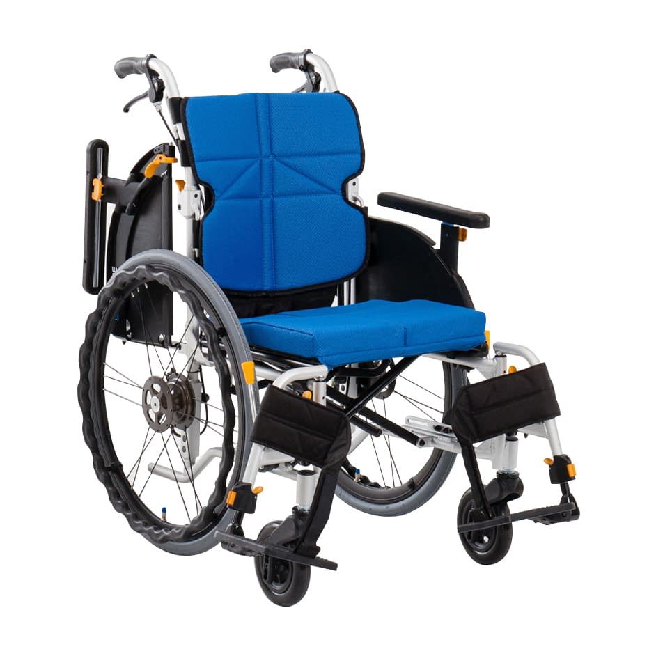 車いす ネクストコアアジャスト(自走 自走用 24-4478-0002 ブルー 松永製作所 NEXT-51B(モジュール)