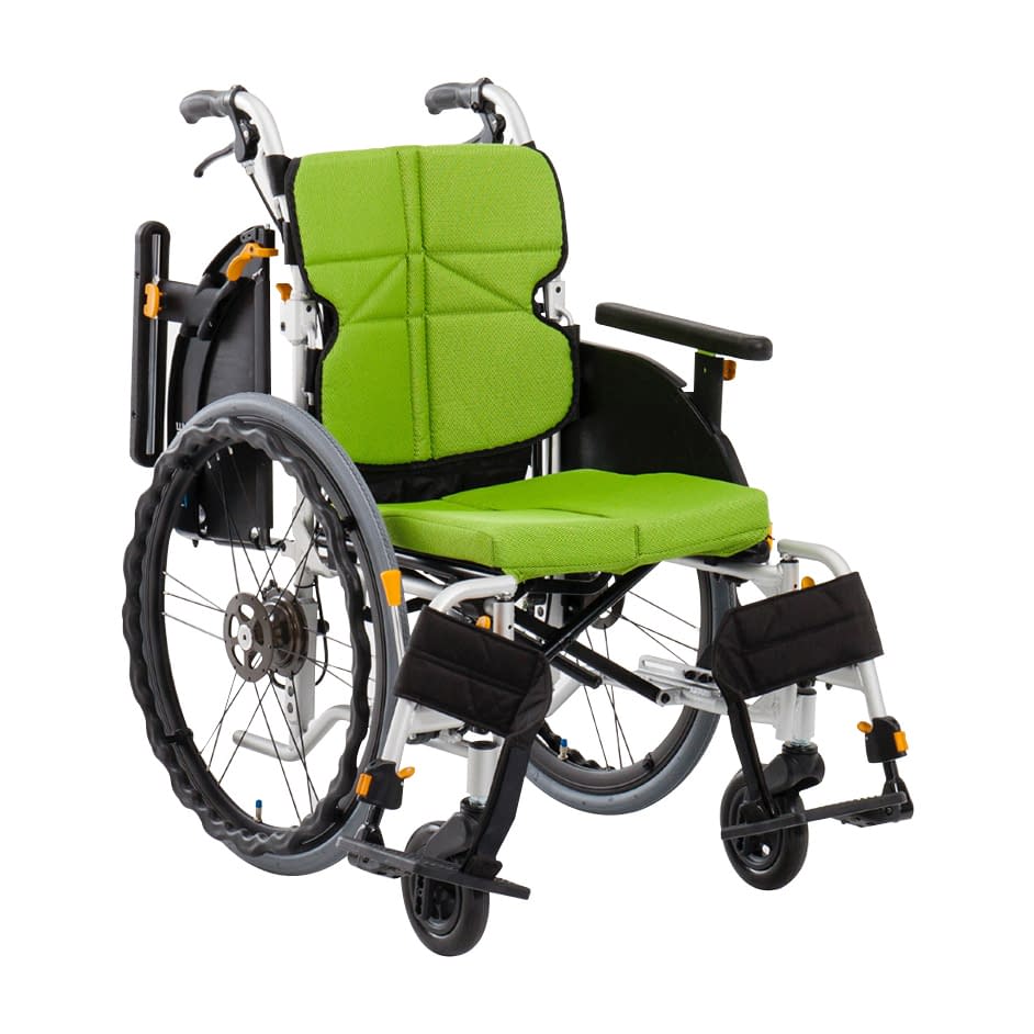 車いす ネクストコアアジャスト(自走 自走用 24-4478-0003 ライトグリーン 松永製作所 NEXT-51B(モジュール)