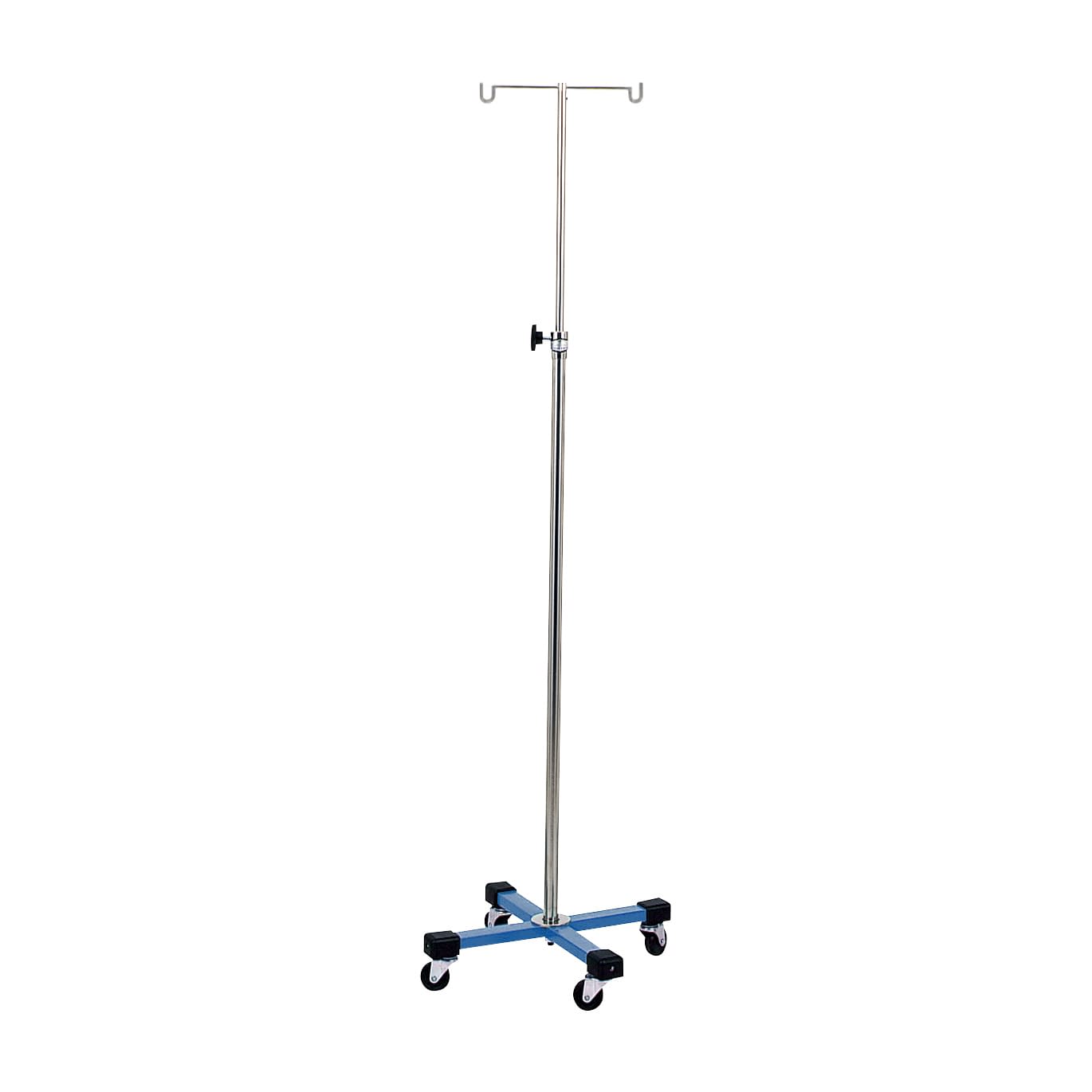 マツヨシカラーガートル台(4脚)青 4脚 クッション付 IVスタンド 01-4835-01 MATSUYOSHI MY-165BN-B(クッションツキ)