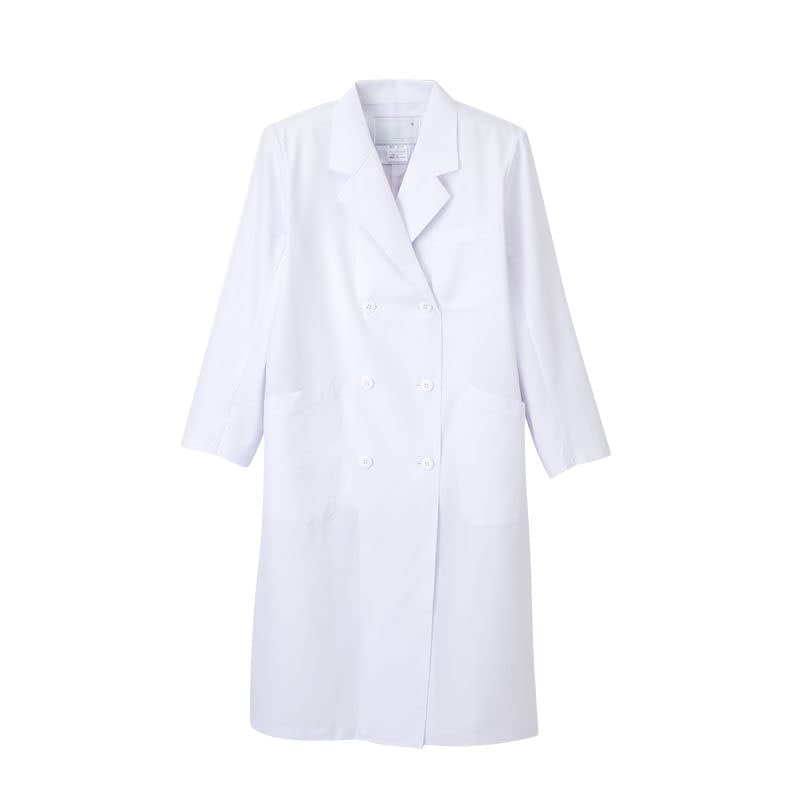 女子ダブル診察衣 16-1685-0001 ホワイト ナガイレーベン KEX-5120(S)