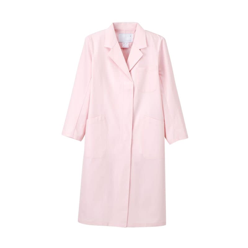 女子シングル診察衣 16-1686-0303 ピンク ナガイレーベン KEX-5130(LL)