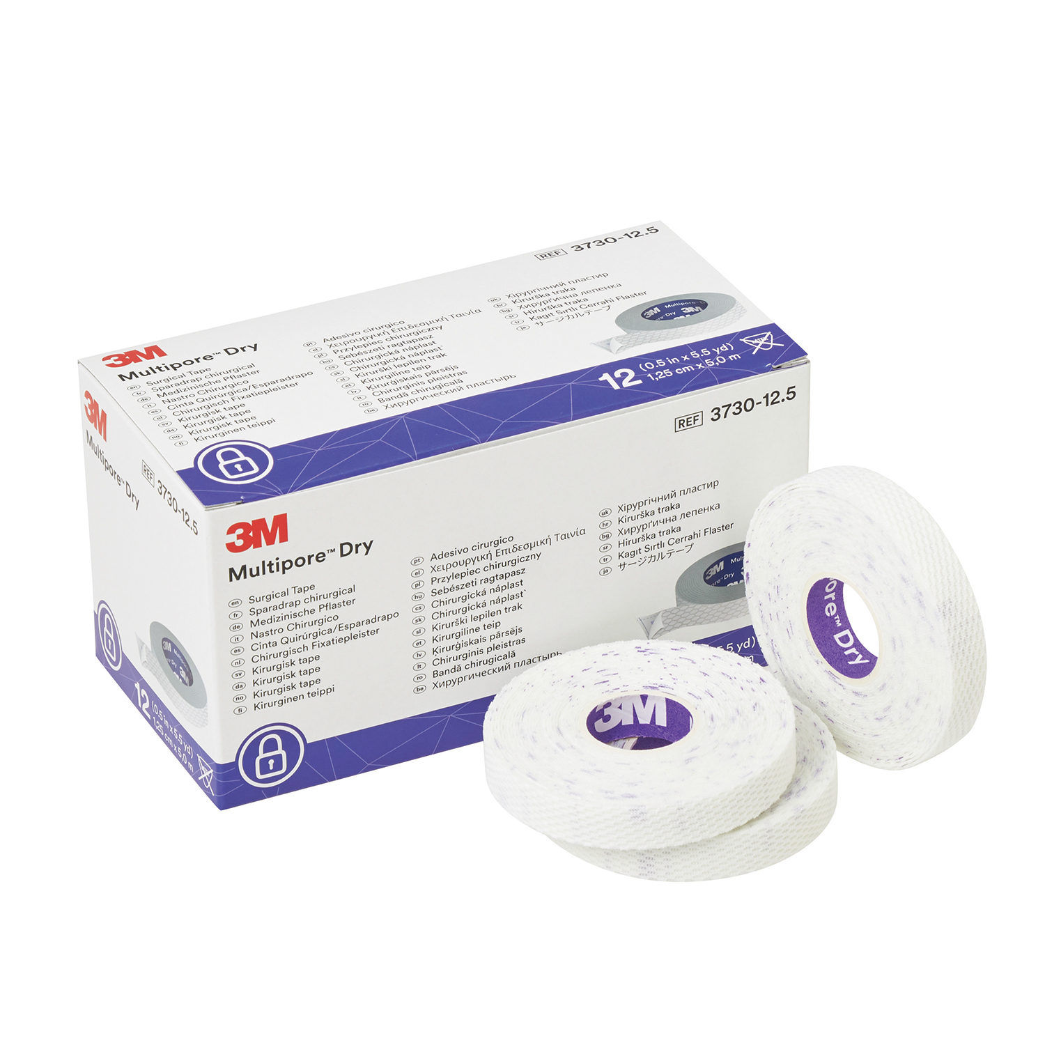 マルチポアドライ サージカルテープ 25-7141-01 スリーエムジャパン 3730-12.5(12.5)12カン【4単位】