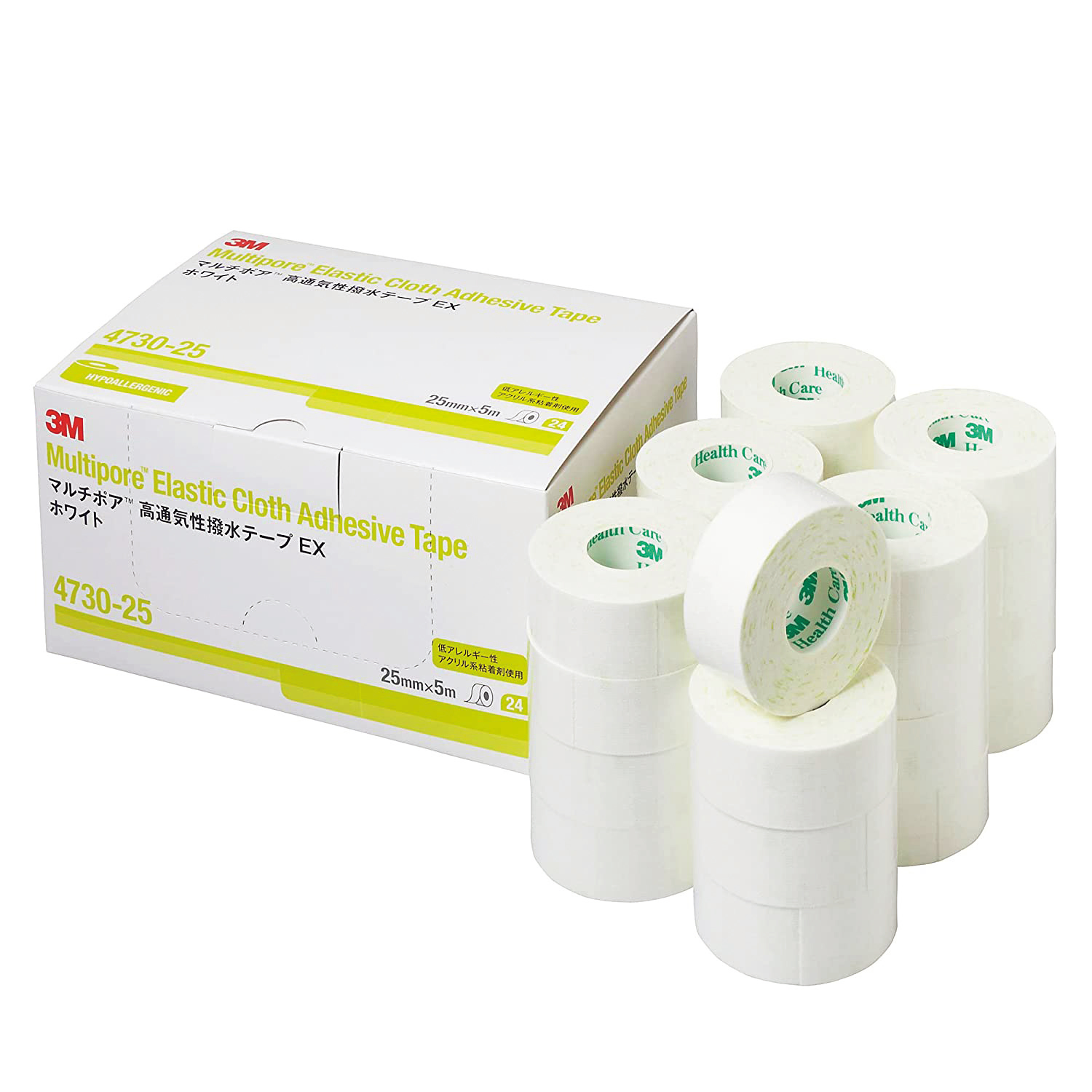 マルチポア高通気性撥水 サージカルテープ 25-7142-00 スリーエムジャパン 4730-25(25)24カン