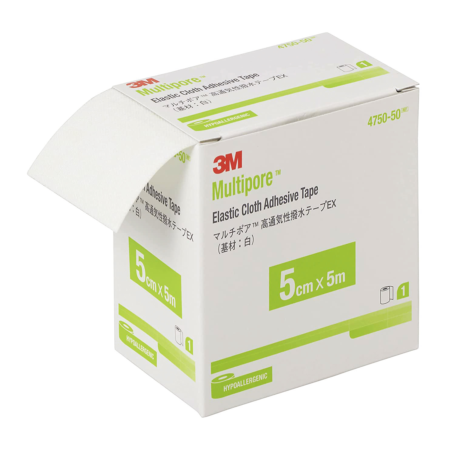 マルチポア高通気性撥水 サージカルテープ 25-7142-02 スリーエムジャパン 4750-50(50)1カン