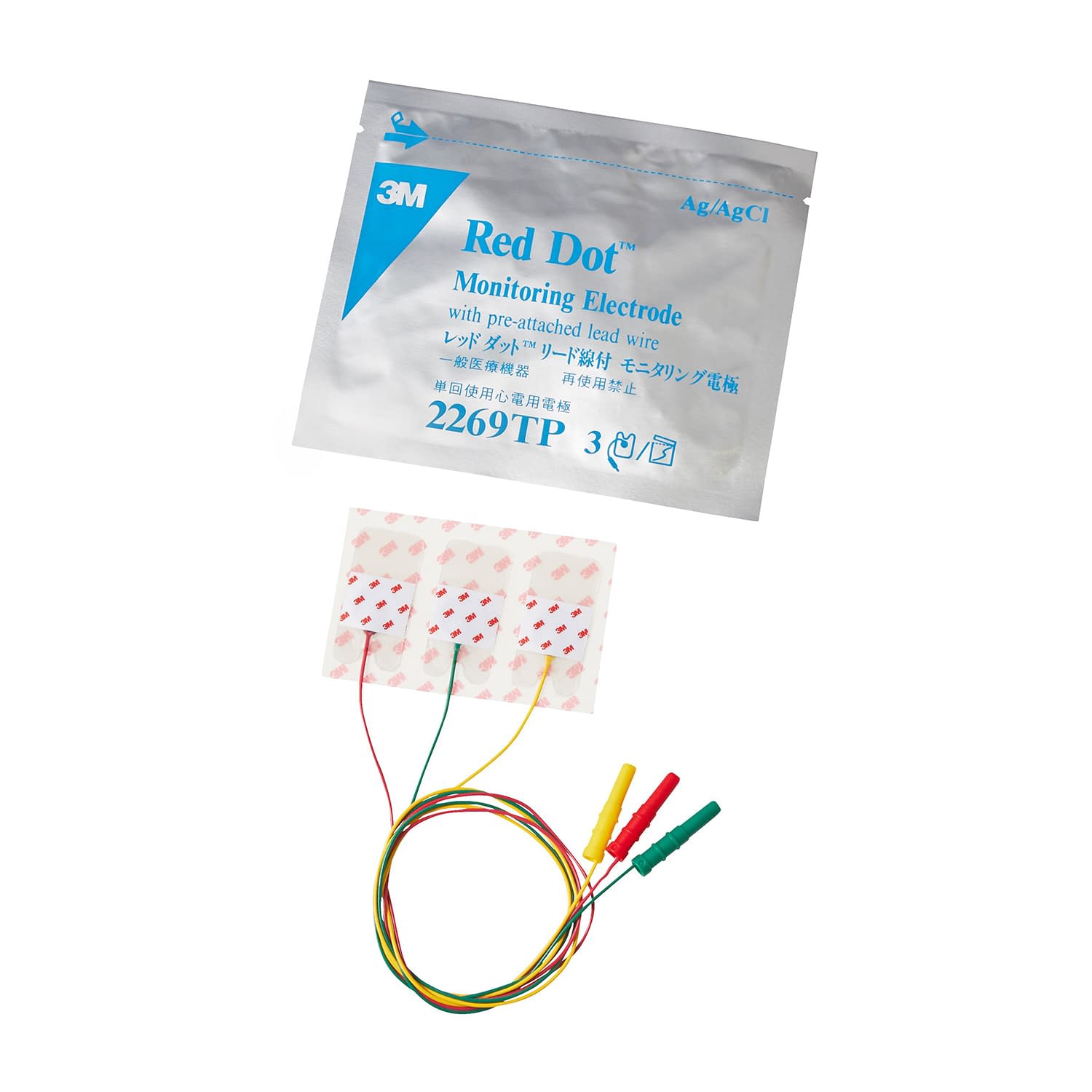 レッドダットリード線付電極 24-5147-01 スリーエムジャパン 2269TP(3コX10フクロ)