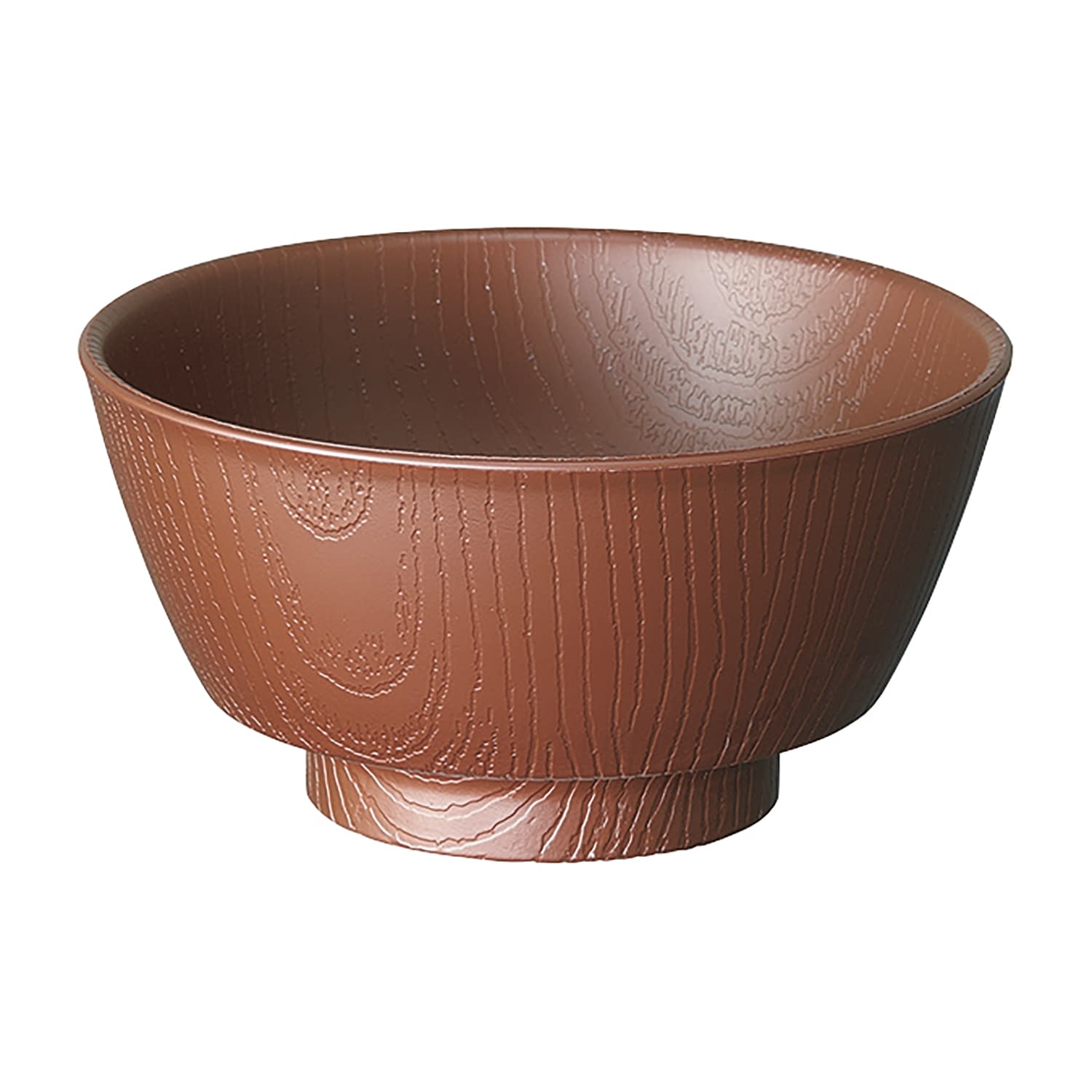 木目持ちやすい汁椀 25-6672-00 スケーター NBLS2(ブラウン)330ML