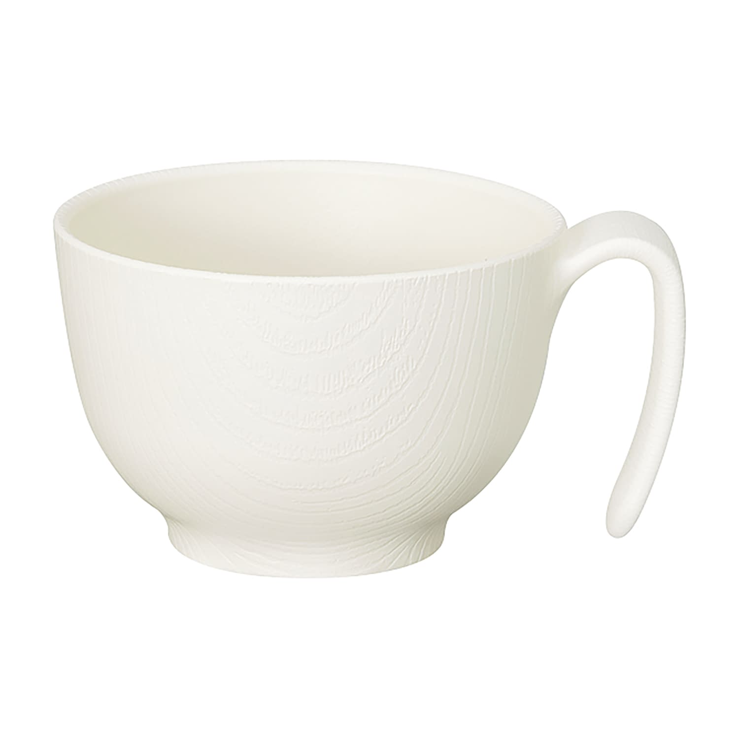 木目持ちやすい茶碗(ハンドル付) 25-6671-01 スケーター NBLS1H(クリーム)370ML