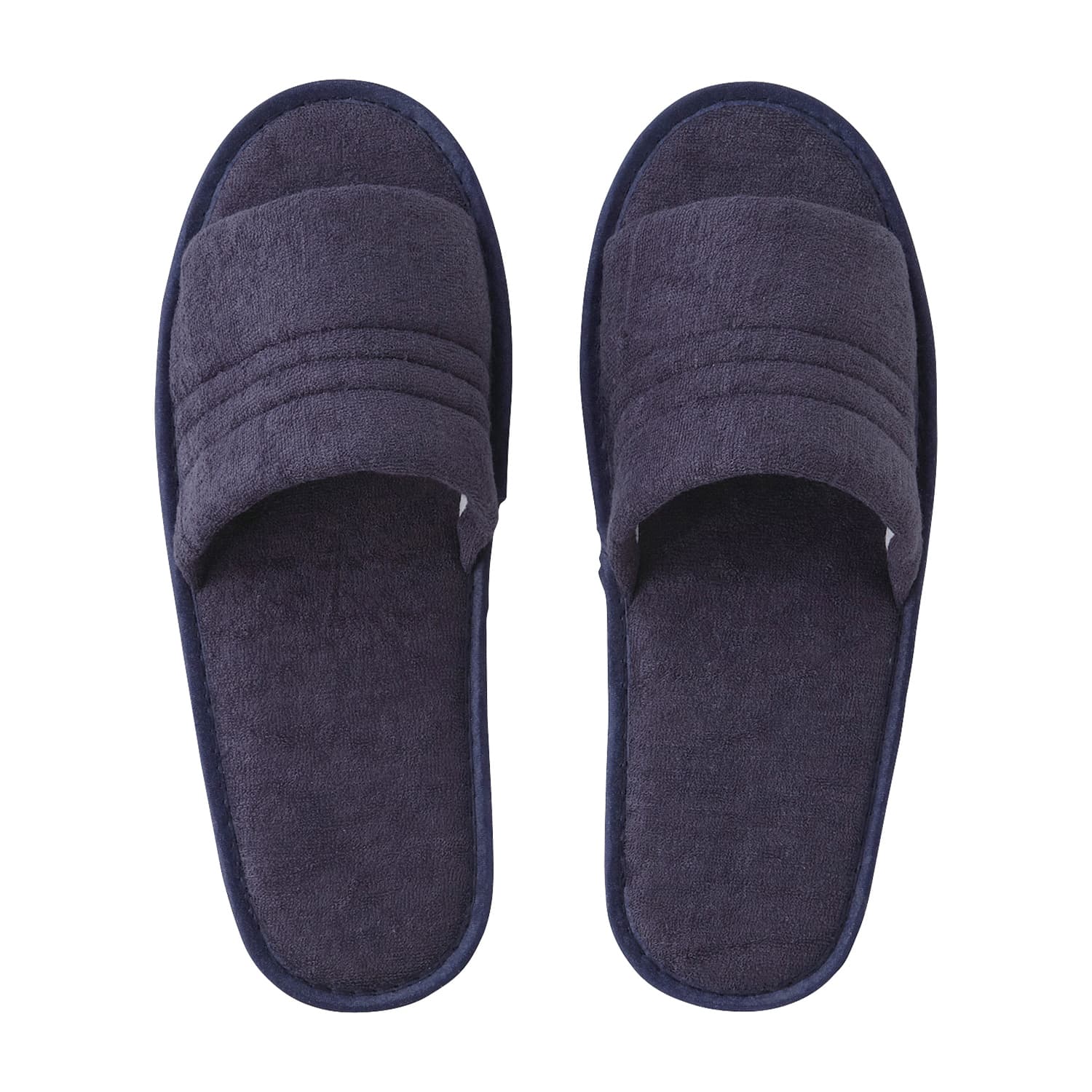 使い捨てパイルスリッパ(5足) 25-3221-03 テンダイ 572033(28CM)ネイビー