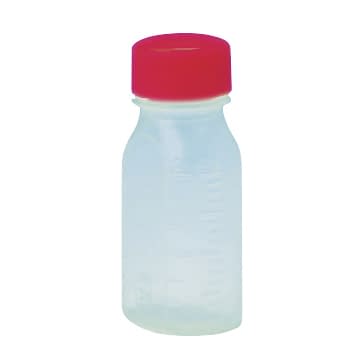 サンケミ 1型投薬瓶 プラスチック薬瓶 25-2826-0004 赤 サンケミカル 10001(30CC)200ホン