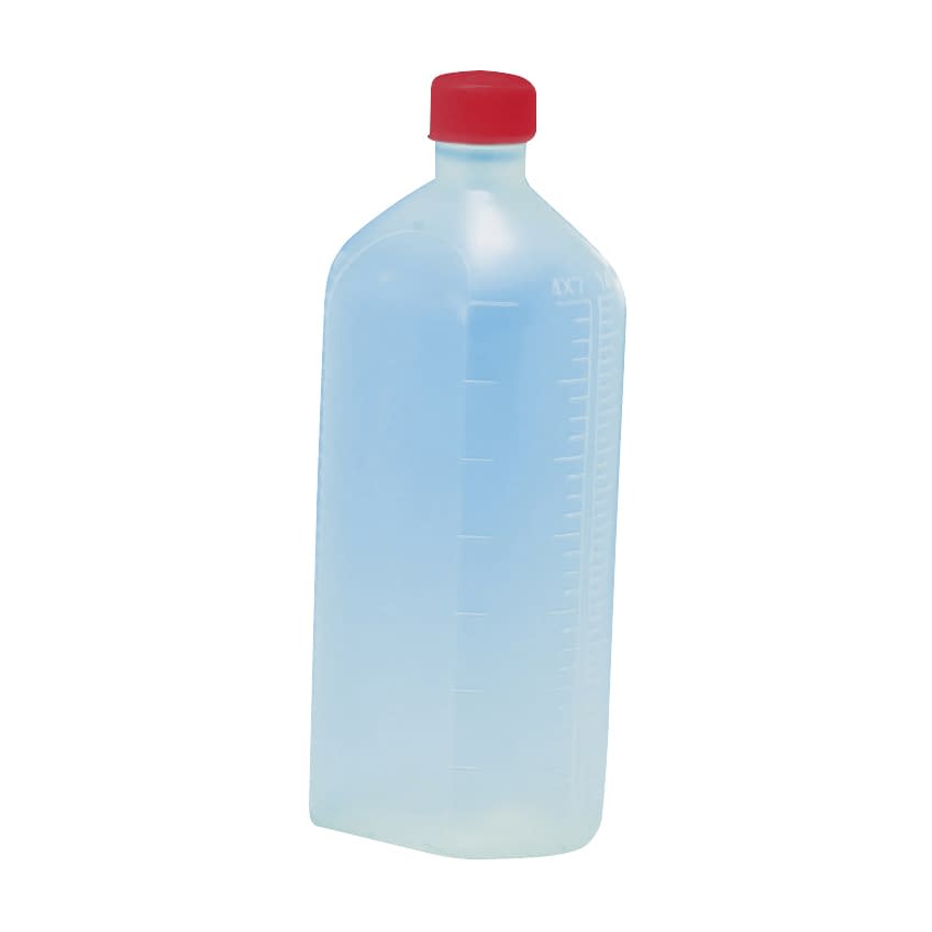 サンケミ 1型投薬瓶 プラスチック薬瓶 25-2826-0604 赤 サンケミカル 10008(500CC)50ホン