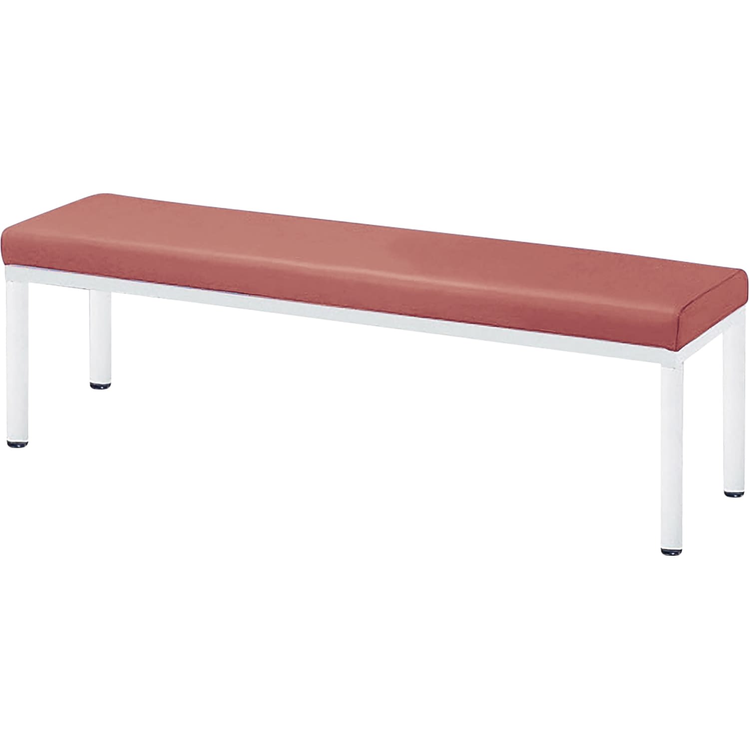 コンパクトスリムロビーチェア 25-7369-0102 コーラルピンク ニシキ工業 ZR-1230WN(1200X300)