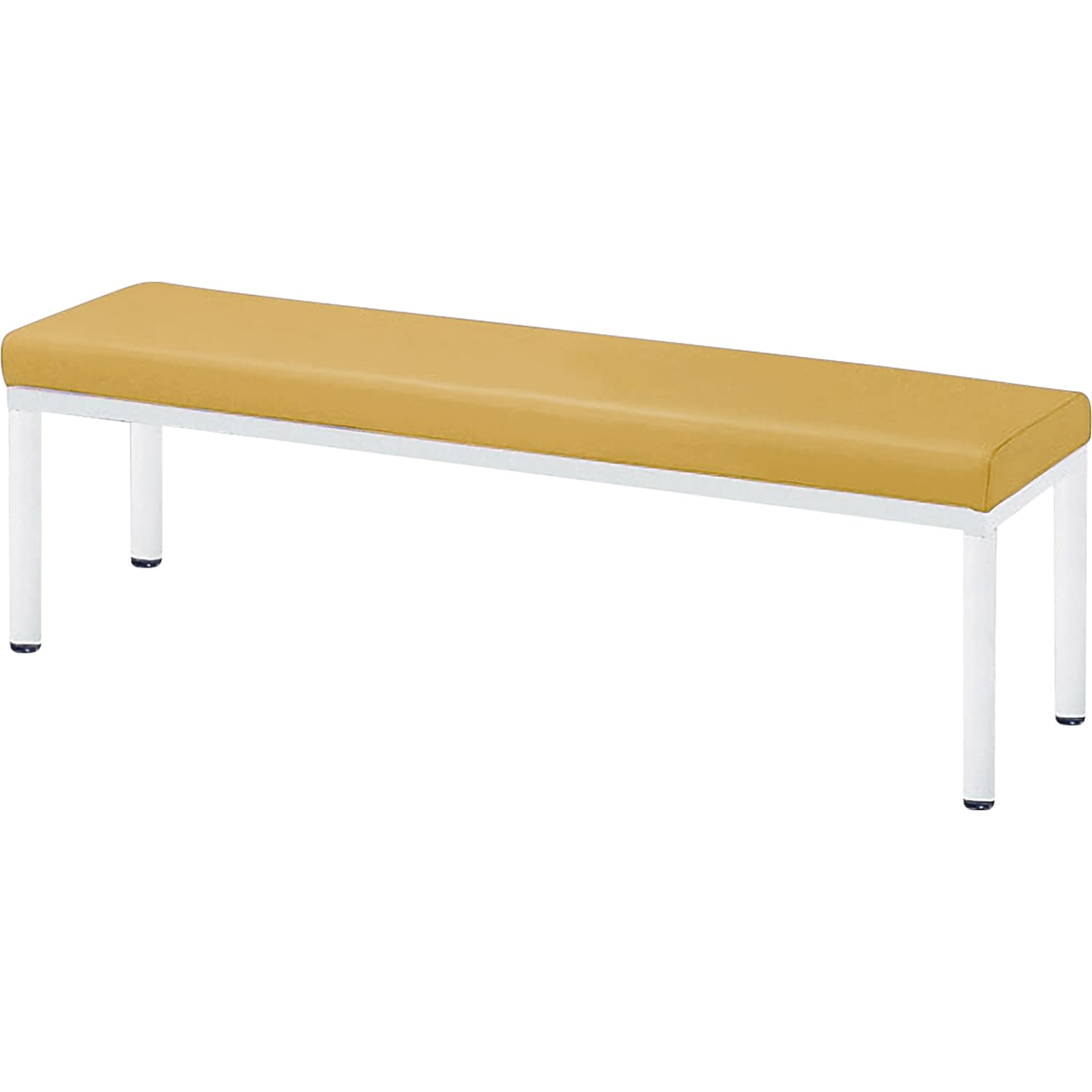 コンパクトスリムロビーチェア 25-7369-0107 マスタードイエロー ニシキ工業 ZR-1230WN(1200X300)