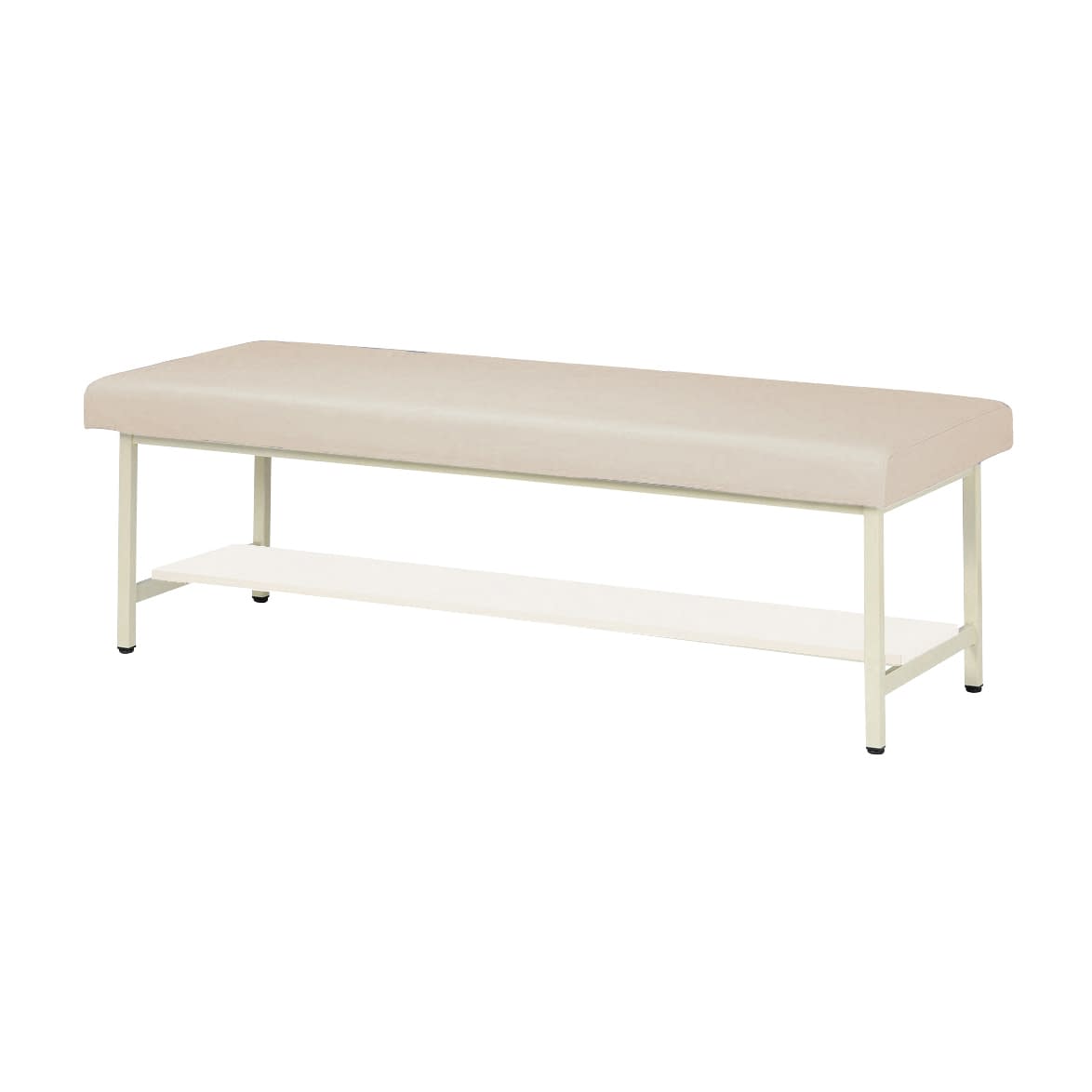 棚板付き診察台 25-3045-0001 ミルキーホワイト ニシキ工業 NDKT-18L(180X60X50CM