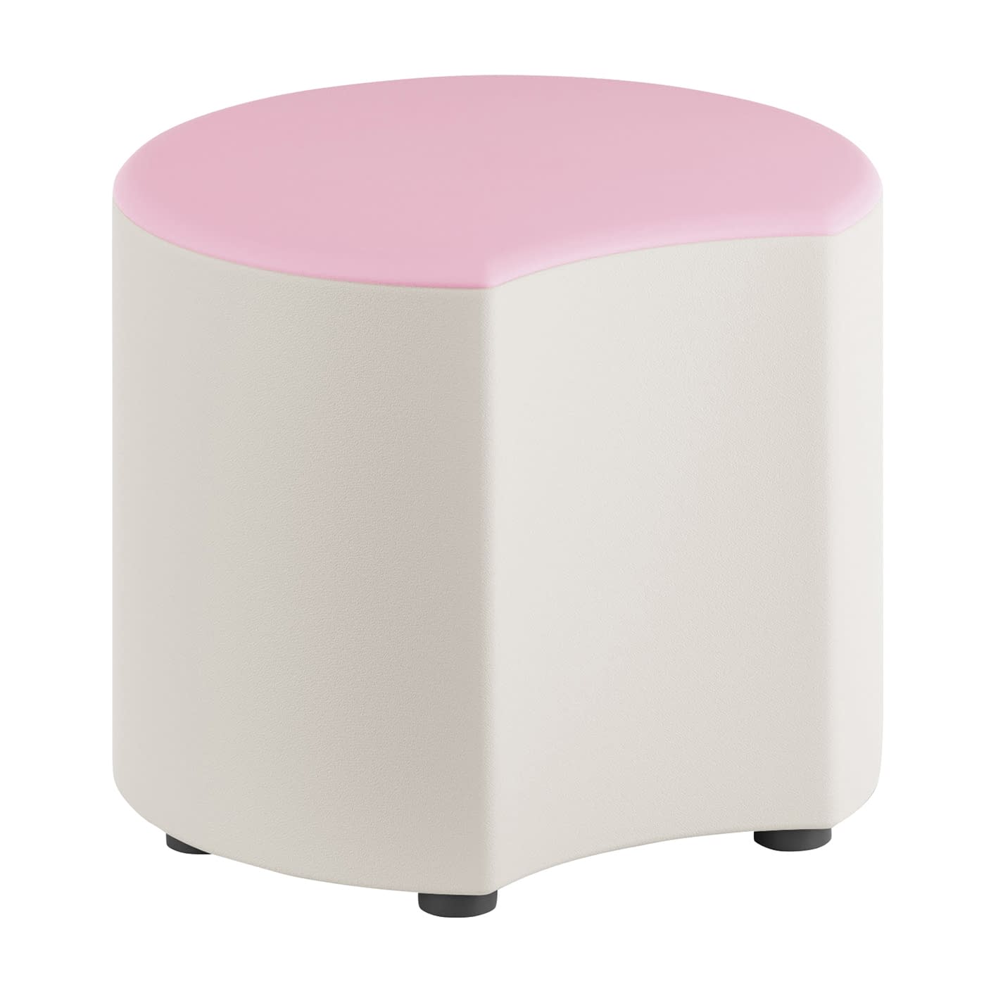 変形スツール ムーン型 25-3047-0001 ペールピンク ニシキ工業 HKST-M(510X475X410)