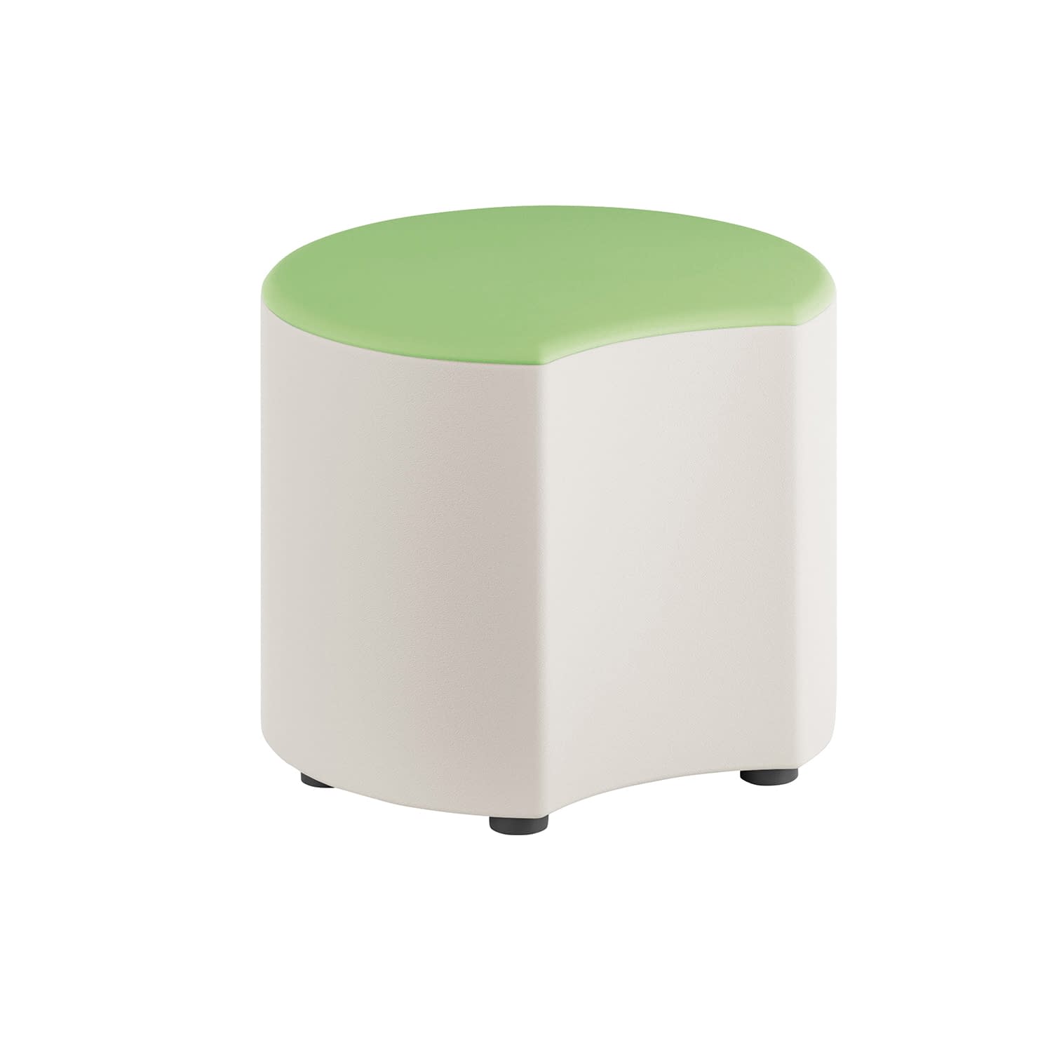変形スツール ムーン型 25-3047-0003 ペールグリーン ニシキ工業 HKST-M(510X475X410)